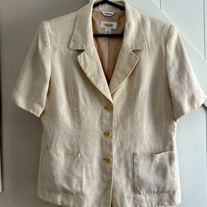 Talbots 100% Irish linen blazer